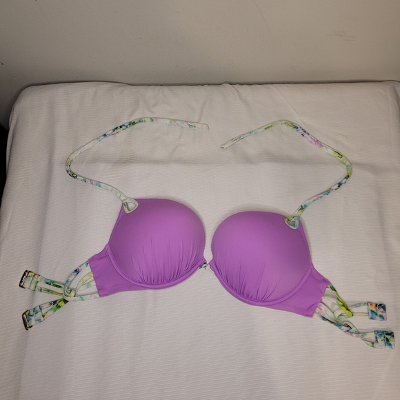 NWOT Victoria’s Secret Bombshell The Gorgeous Add 2 Cups Halter Bikini Swim Top - Picture 1 of 11